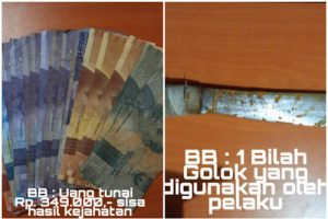 Reskrim Polsek Rajeg Ringkus Pembobol Rumah Bersajam