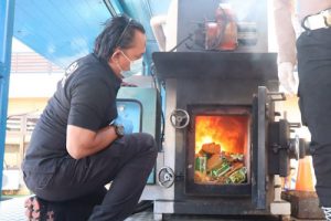 Polres Cilegon Bakar 13,8 Kilogram Sabu