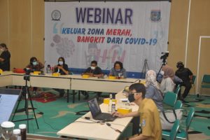 Pokja Wartawan Harian Tangsel Webinar Penanggulangan Covid-19