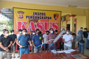 Polda Banten Tangkap 10 Anggota Geng Motor All Star Bawa Sajam