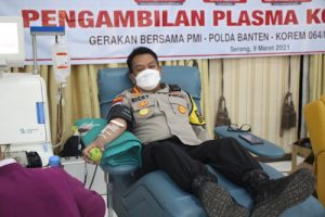 Polda Banten dan FKPD Lakukan Donor Plasma Konvalesen