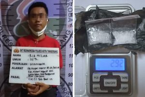 Sempat Buang Barbuk, RM Dibekuk Satnarkoba Polresta Tangerang