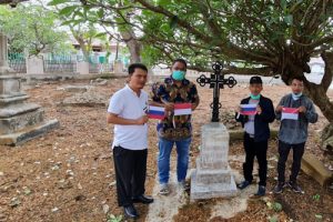 Ketua Umum JMSI Kunjungi Makam Perwira Rusia di Sabang