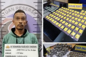 Satresnarkoba Polresta Tangerang Gerebek Toko Kosmetik Penjual Tramadol dan Excimer