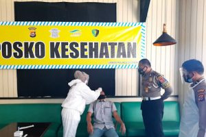 Polres Cilegon Rapid Test di Terminal Executive Merak Gratis