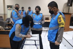 Polda Banten Ambil Sumpah dan Penandatanganan Fakta Integritas Penerimaan Calon Akpol