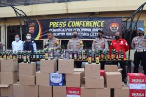 Truk Angkut Miras Diamankan Polres Cilegon