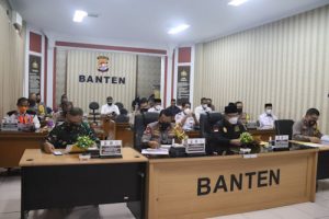 Jelang Libur Idul Fitri dan Larangan Mudik, Polda Banten Ikut Rakor Lintas Sektoral