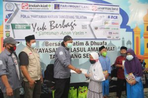 Pokja Wartawan Harian Tangsel Santuni Ratusan Anak Yatim