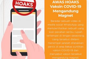 Hoaks Tubuh Mengandung Magnet Usai Divaksin
