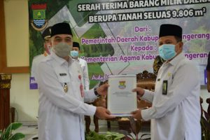 Pemkab Tangerang Serahkan Aset Tanah Ke MAN 1