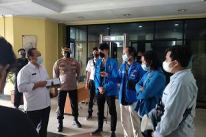 PK PMII Islamic Village Aksi di Gedung Bupati Tangerang