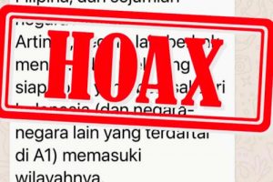 Hoaks Indonesia Masuk Kategori A1 High Risk dari WHO