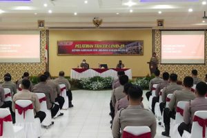 50 Personel Gabungan Polda Banten Ikuti Pelatihan Tracer Covid-19