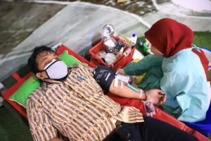 Sambut HUT RI Ke-76 PMI Kota Tangerang Aksi Donor Darah