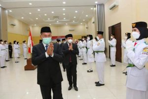 Satu ke Nasional, Pemkot Serang Kukuhkan 54 Paskibraka