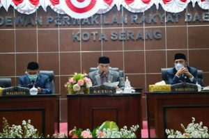 HUT RI Ke-76, Forkopimda Kota Serang Dengarkan Pidato Presiden Secara Virtual