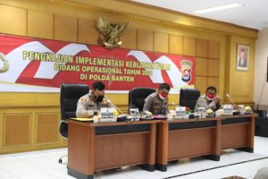 Wakapolda Banten Buka Kajian Implementasi Kebijakan Polri Bidang Opsnal Tahun 2021