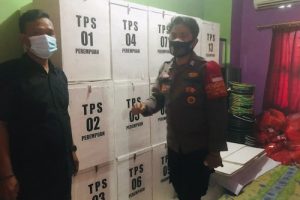 Polsek Pasar Kemis Cek Kesiapan Pilkades Serentak 2021