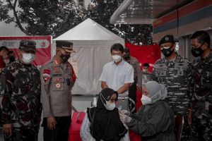 Alumni Akabri 96 Tinjau Vaksinasi di Aeropolis