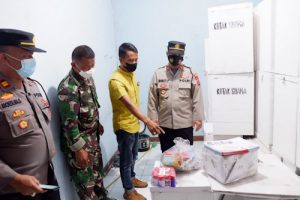 TNI-Polri Cek Logistik Pilkades Ranca Kelapa