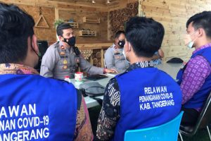 Kapolsek Balaraja Terima Kunjungan Relawan Dinsos