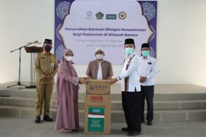 Tiga Ponpes di Kabupaten Serang Terima Bantuan Oksigen dari Kemenag RI