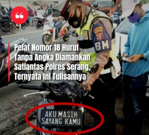 Polisi Amankan Motor “Aku Masih Sayang Kamu” 