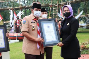 Kwartir Cabang (Kwarcab) Gerakan Pramuka Kabupaten Tangerang Menorehkan Rekor Dunia