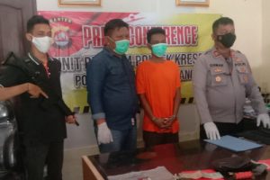 Pelaku Curas Diringkus Reskrim Polsek Kresek
