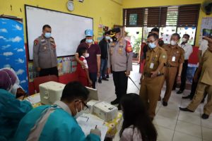 Polresta Bandara Soetta Adakan Vaksin Anak 6-11 Tahun
