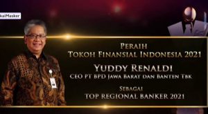 Direktur Utama bank bjb Dinobatkan sebagai Top Regional Banker 2021