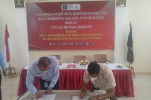 Lapas IIA Gunung Sindur Dipercaya Bina 100 WBP Narkoba