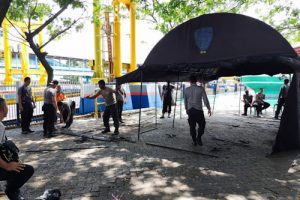 Jelang Operasi Lilin Maung 2021, Ditpolairud Polda Banten Dirikan Tenda di Pelabuhan Merak
