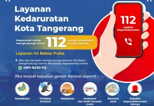112 Call Center Kejadian Darurat di Kota Tangerang