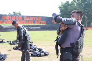 Satbrimob Polda Banten Siap Amankan Rencana Unjuk Rasa Buruh