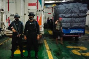 Satbrimob Polda Banten Kawal Pendistribusian Vaksin Covid-19