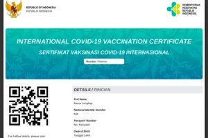 Kemenkes Terbitkan Sertifikat Vaksin Internasional Standar WHO