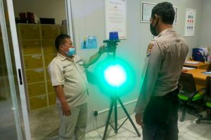 Cegah Gelombang Ketiga Covid-19, Ditpamobvit Polda Banten Patroli Prokes Objek Vital
