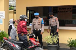 Tamu Masuk Polda Banten Wajib Lapor