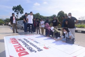 Bertepatan HPN JMSI Tandatangan Dukung KPK Berantas Korupsi