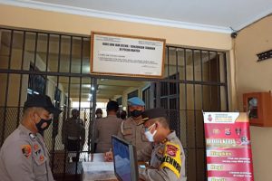 Masih Omicron Dittahti Polda Banten Tiadakan Besuk Tahanan