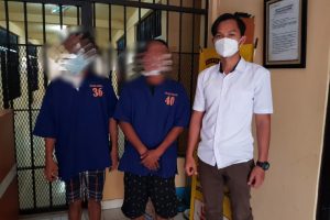 Ditreskrimum Polda Banten Amankan Pencuri Tiang Guardrail