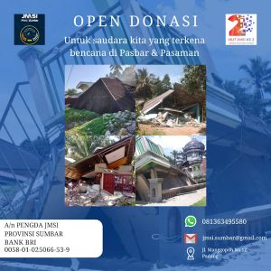 JMSI Aksi Donasi untuk Korban Gempa Pasaman Sumbar