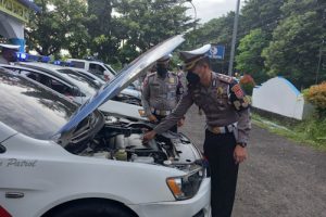 Kasat PJR Ditlantas Polda Banten Sidak Kendaraan Dinas