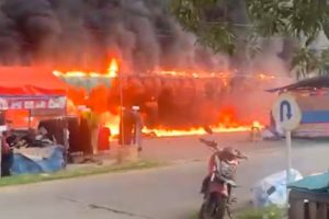 Kebakaran Hebat Landa Pasar Mutiara Garuda