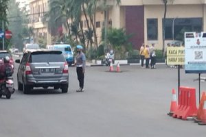 Masuk Polda Banten Wajib Scan Peduli Lindungi