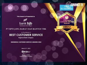 Kepuasan Nasabah Meningkat, bank bjb Raih Penghargaan Indonesia Costumer Service Awards 2022