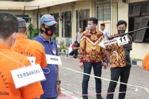 Polres Cilegon Rekonstruksi Kasus Penganiayaan Tahanan Hingga Tewas