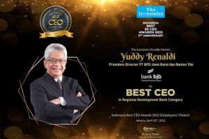 Dirut bank bjb Yuddy Renaldi Raih Indonesia Best CEO Awards 2022